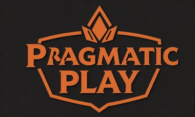 Pragmatic Play Provider-Logo in Orange auf dunklem Hintergrund