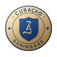 Cura&ccedil;ao eGaming Lizenzsiegel in Gold und Blau als Vertrauenssignal